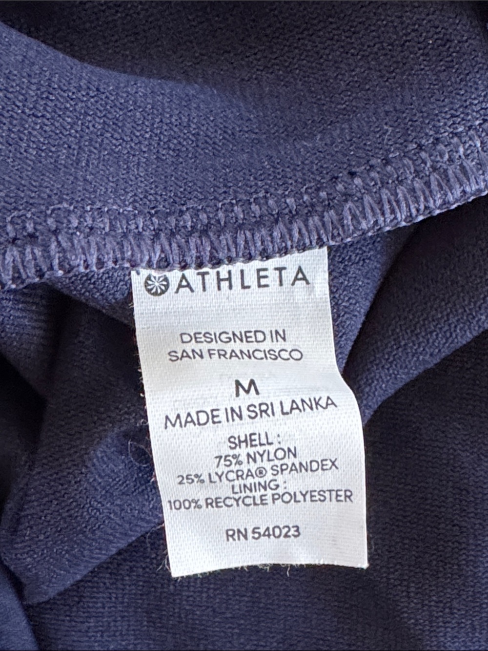 Athleta Deep Navy Halter One-Piece - Picture 3 of 5